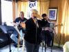 Singing her sultry best was Billie Carlins at Bourbon St. w/ her band Howard & Leo.